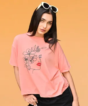 PEECH COTTON TEE-FT