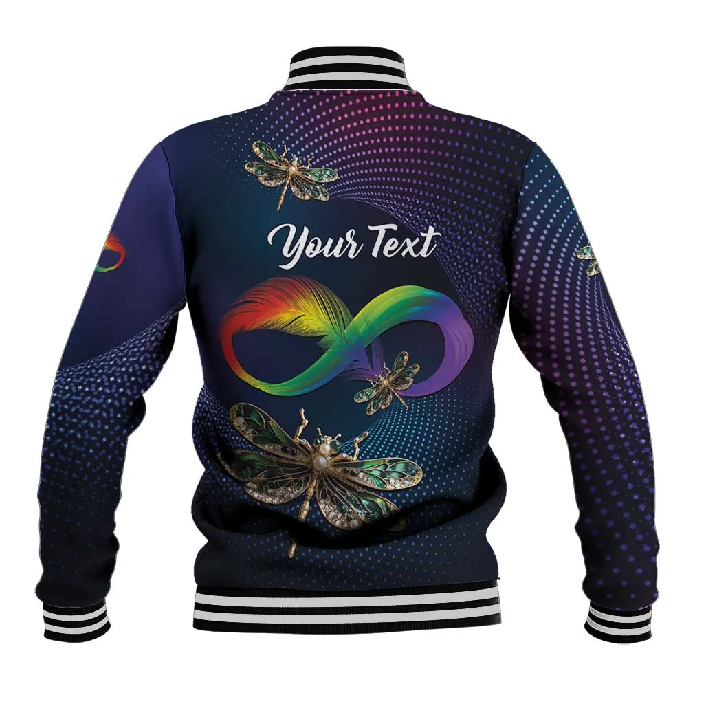 Personalized As Long As I Breathe You'll Be Remembered Baseball Jacket Luxury Dragonfly - Feather Infinity LT01