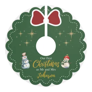 Personalized Christmas Tree Skirts, Christmas Gift,