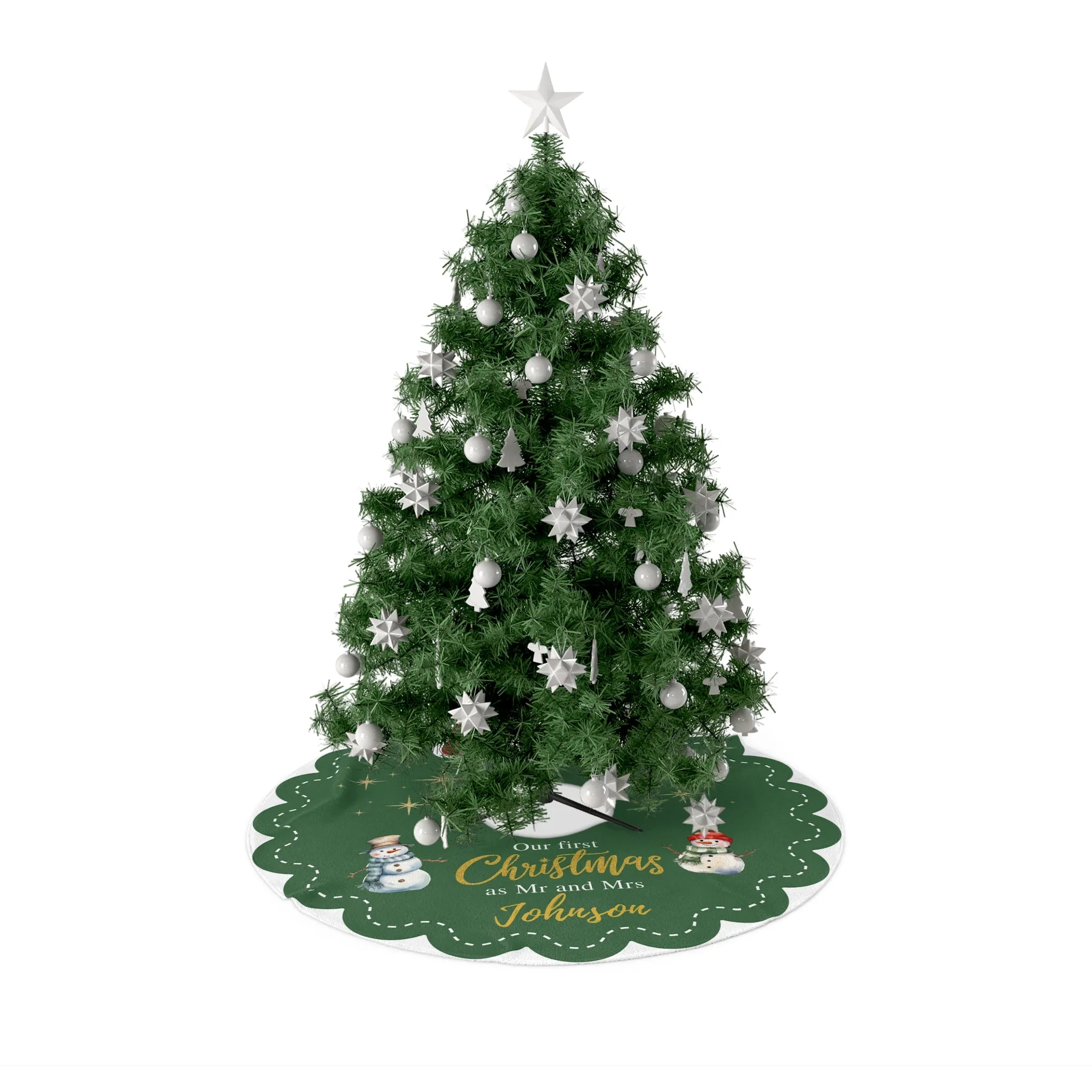 Personalized Christmas Tree Skirts, Christmas Gift,