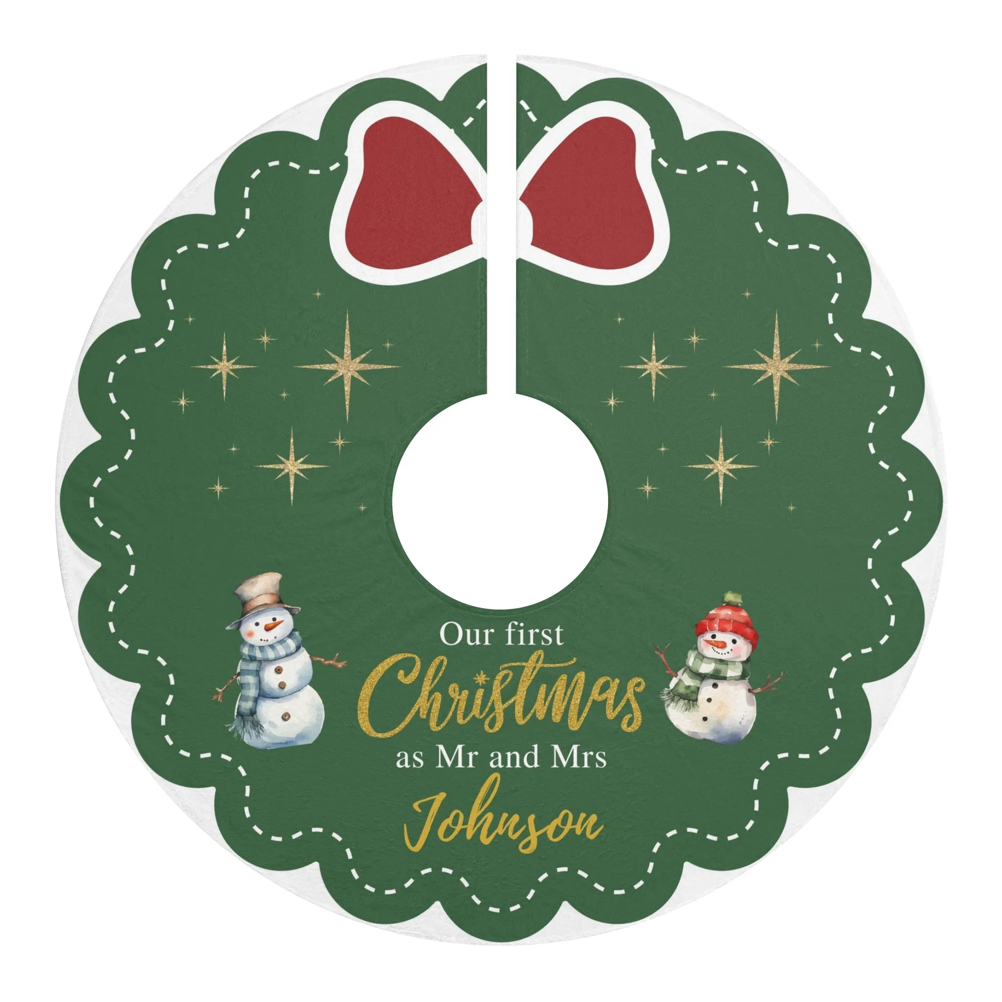 Personalized Christmas Tree Skirts, Christmas Gift,