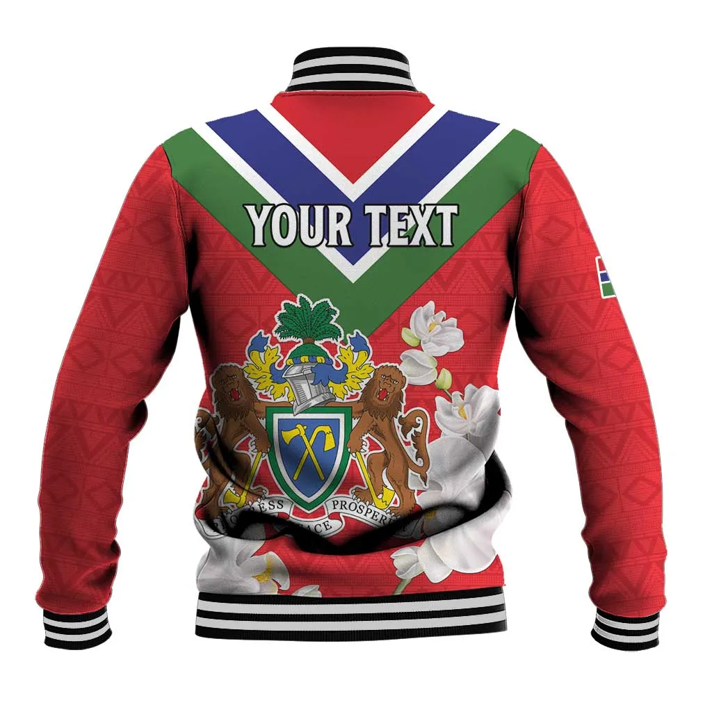 Personalized Gambia Baseball Jacket Coat Of Arms - African Pattern LT15