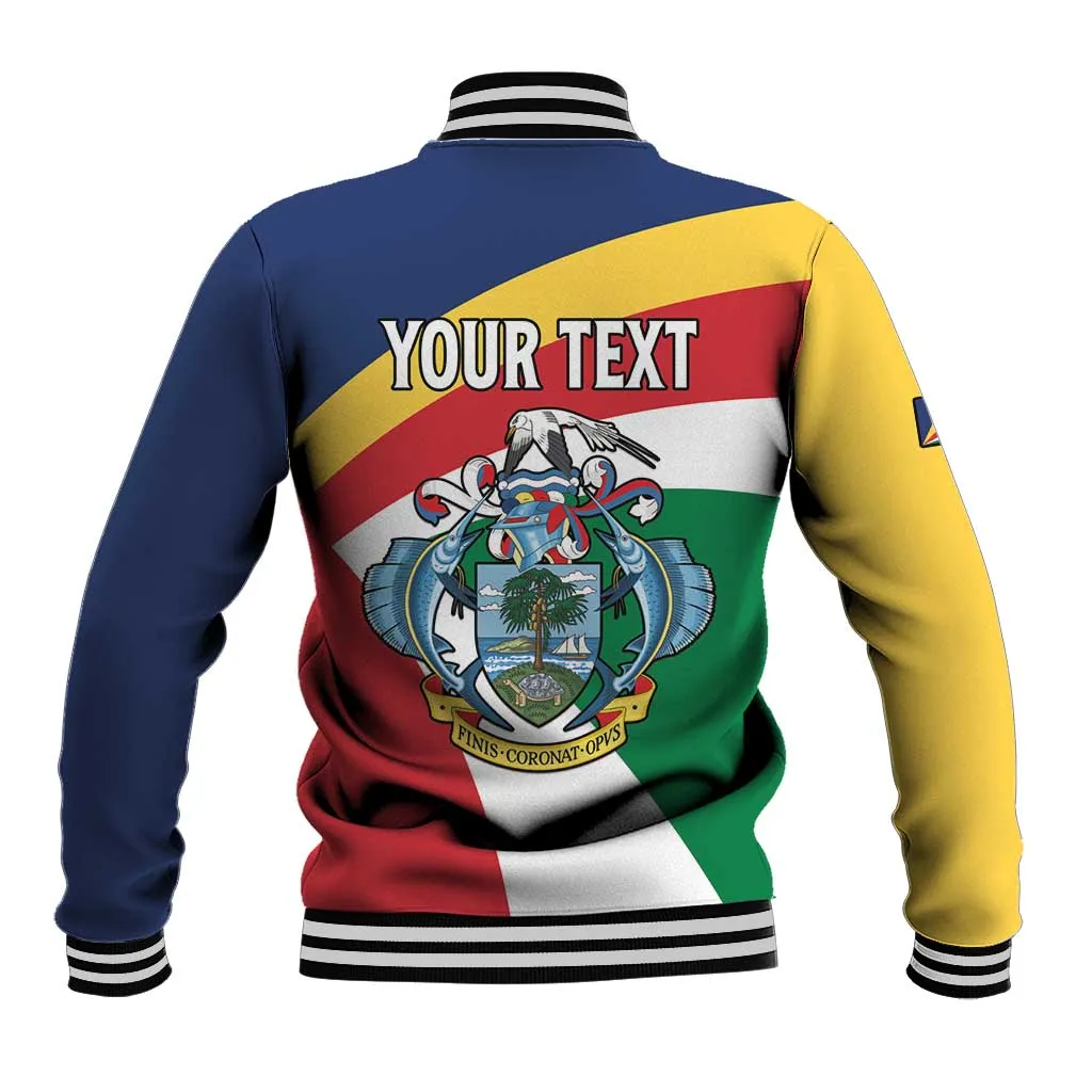 Personalized Happy Seychelles Independence Day Baseball Jacket Black Parrot Coat Of Arms LT15