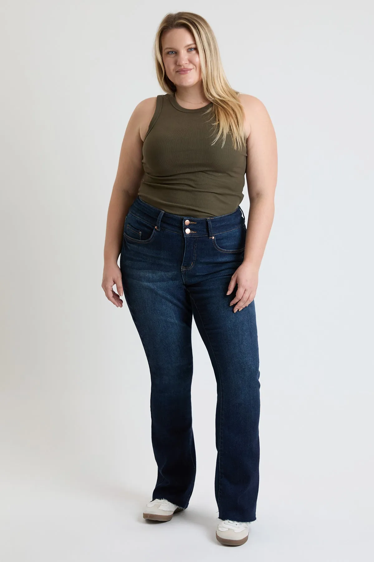Plus Premium Stretch High Rise Bootcut Jeans, Pack of 6