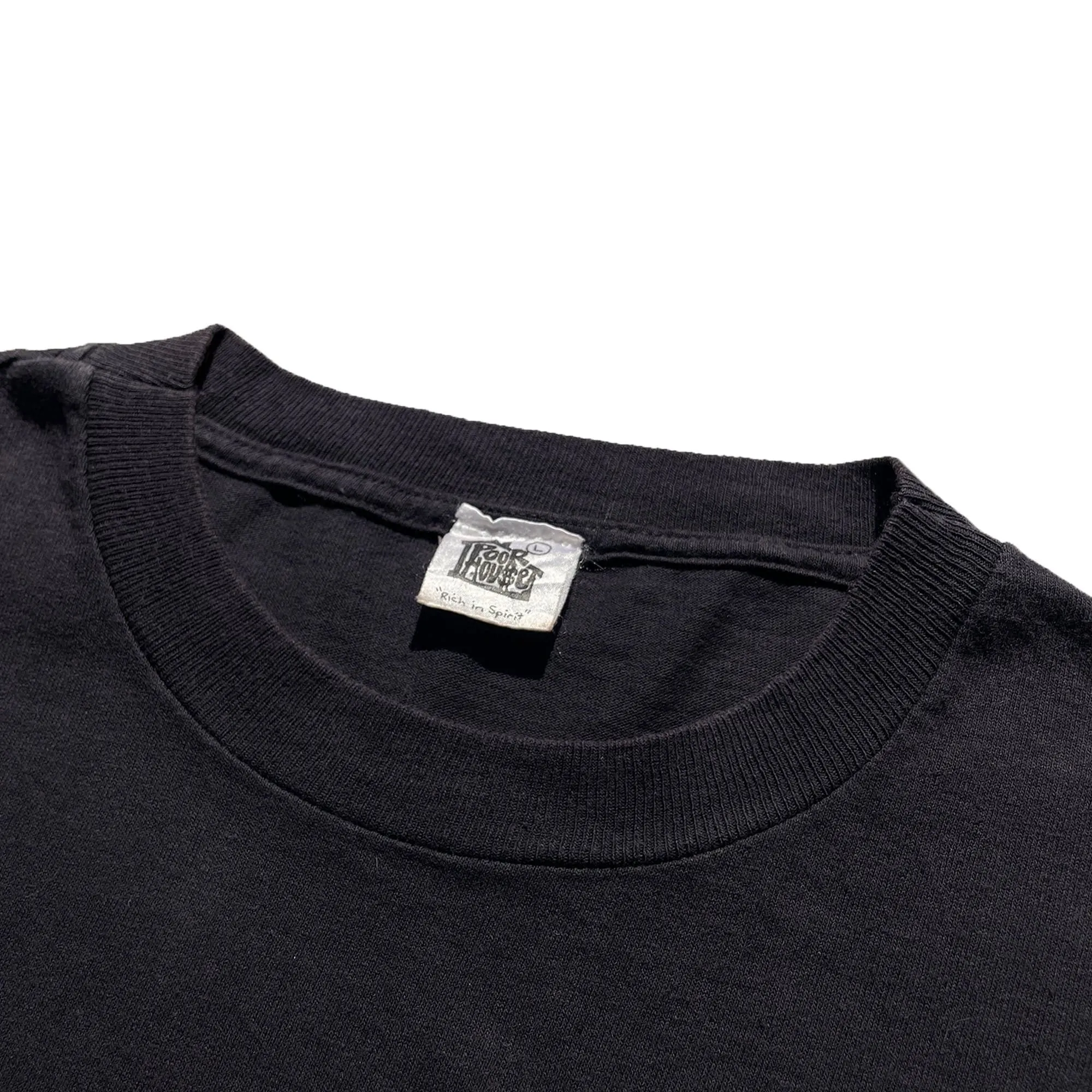 Poorhouse Skateboards "Josh Swindell" Pro Single Stitched T-Shirt (Black) VINTAGE 90s