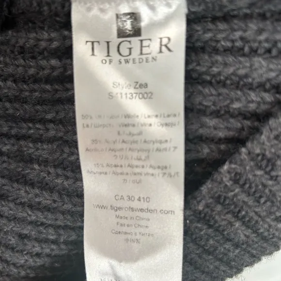 Pre-loved Tiger of Sweden Chunky Knit Heavy Weight Sweater Dress Small