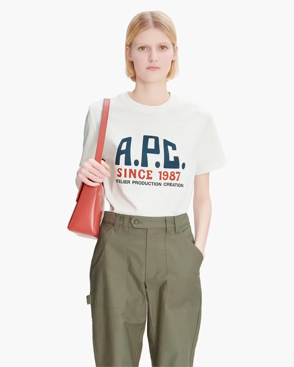 Print Label T-Shirt - White
