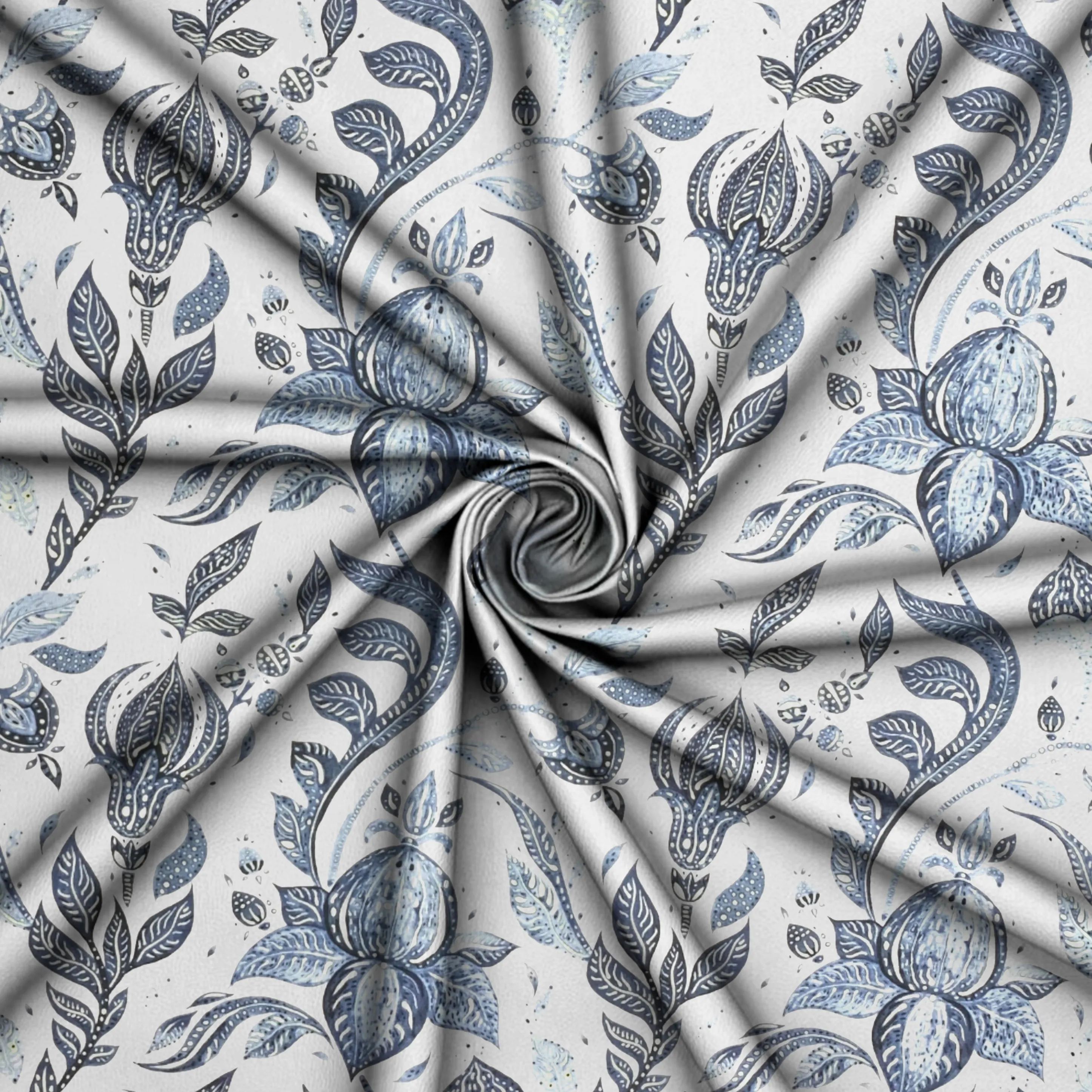 Printed Mini Matt Orinoco Blue