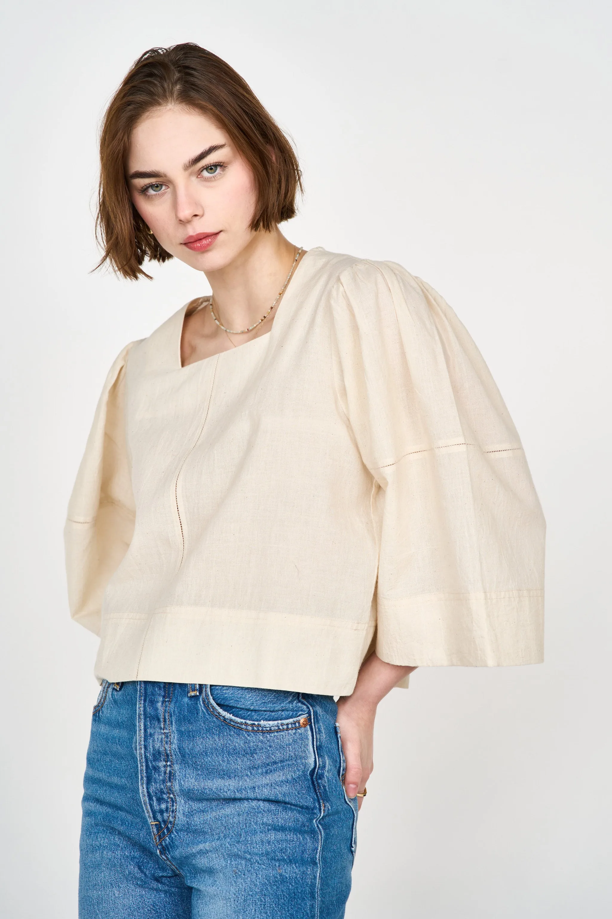 Provence Top in Ecru