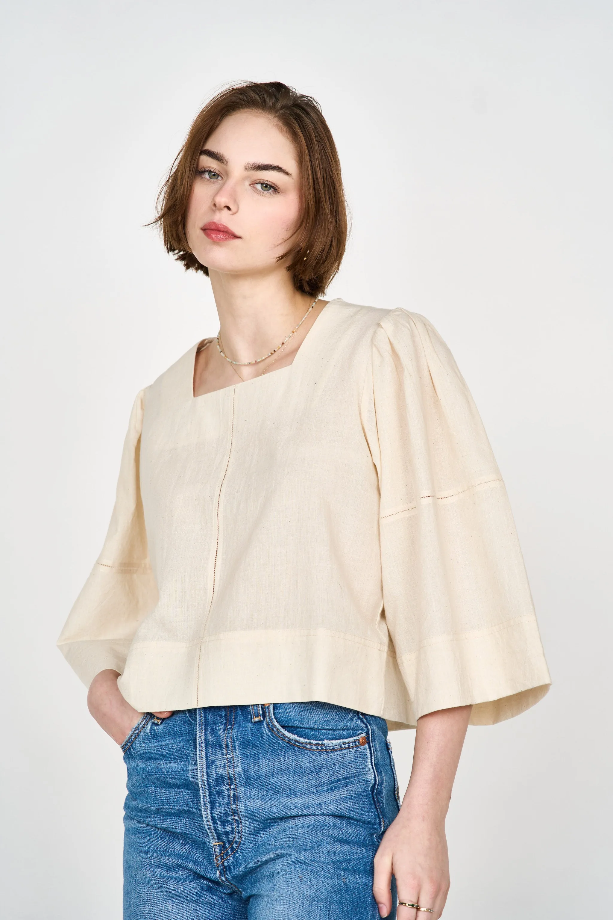 Provence Top in Ecru