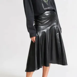 PU Drifter Skirt - Black