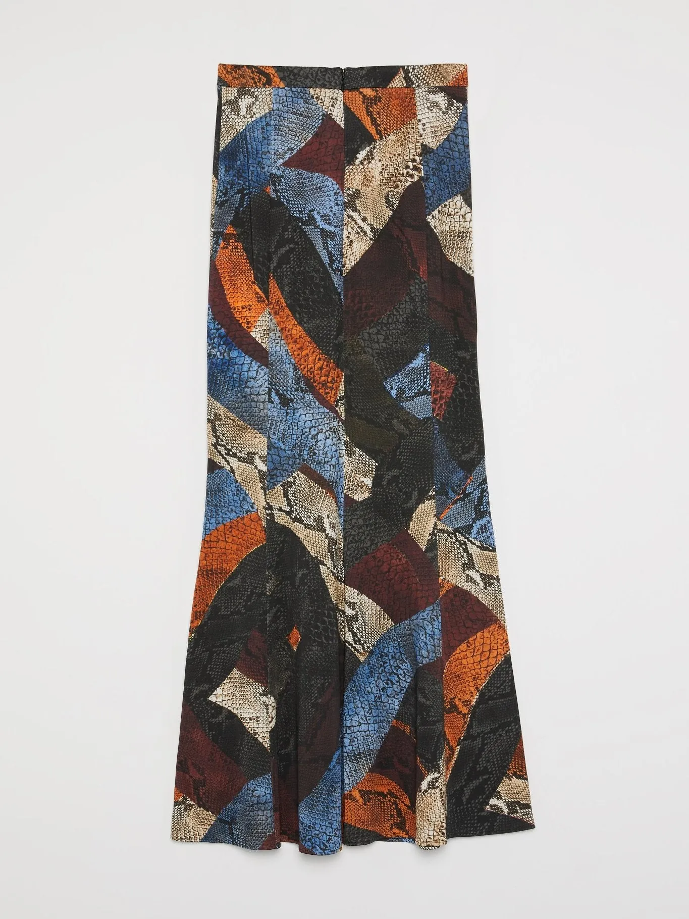 Python Paneled Trumpet Skirt
