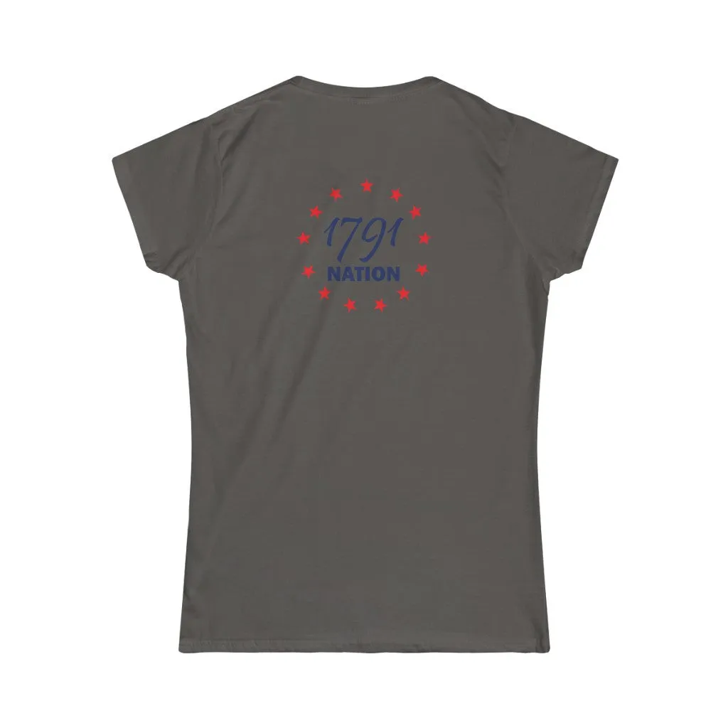 "Nurse" American Flag Heart Women's Tee