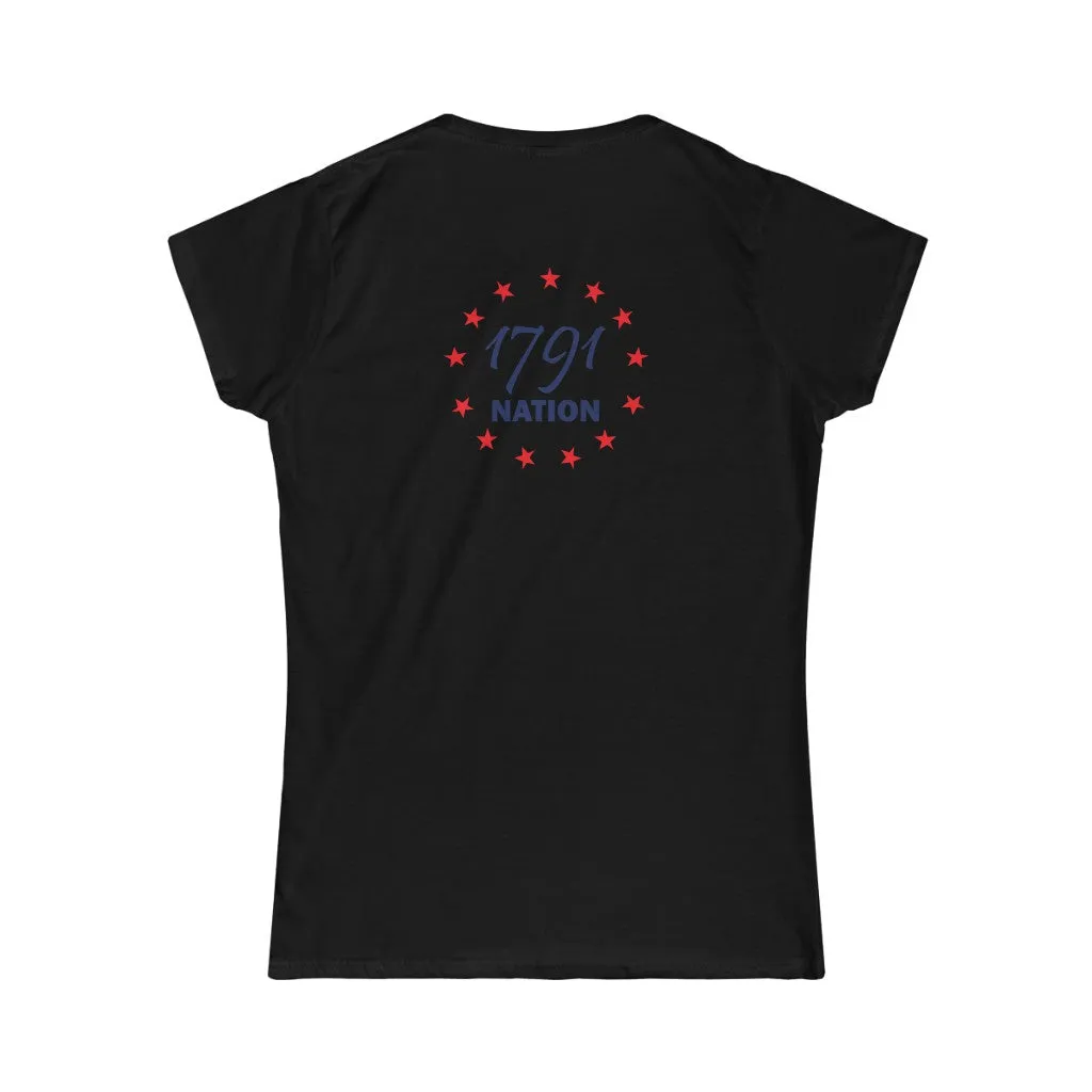 "Nurse" American Flag Heart Women's Tee