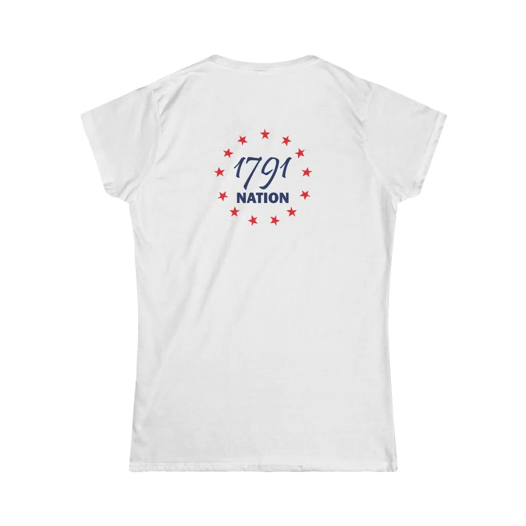 "Nurse" American Flag Heart Women's Tee