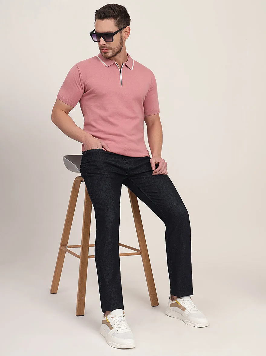 Raw Blue Washed Straight Fit Jeans | JadeBlue