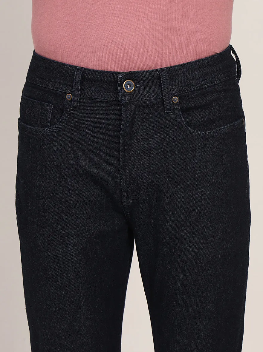 Raw Blue Washed Straight Fit Jeans | JadeBlue