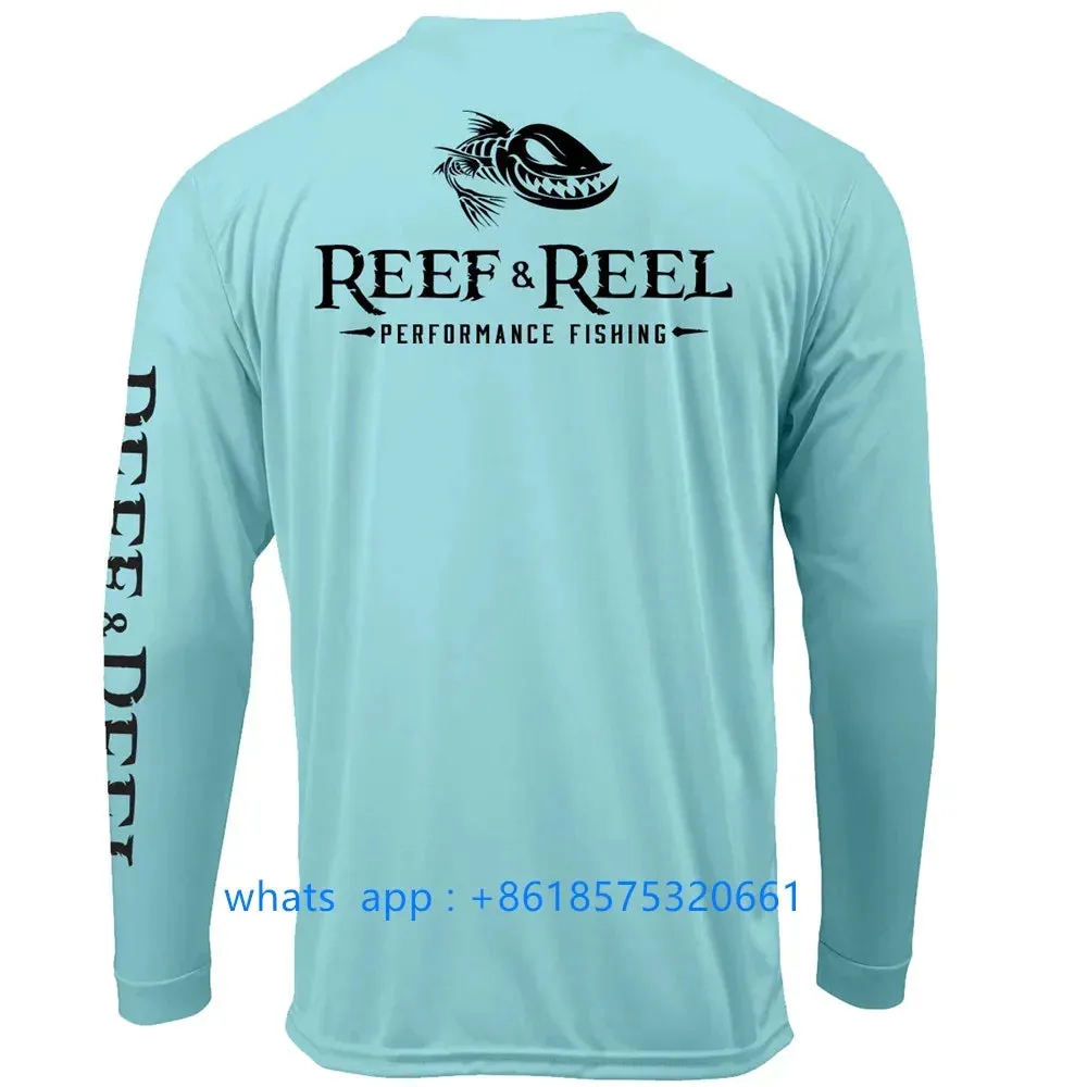 Reef&reel Men's Long Sleeve Fishing Performance Shirt: Sun Protection & Breathable Comfort