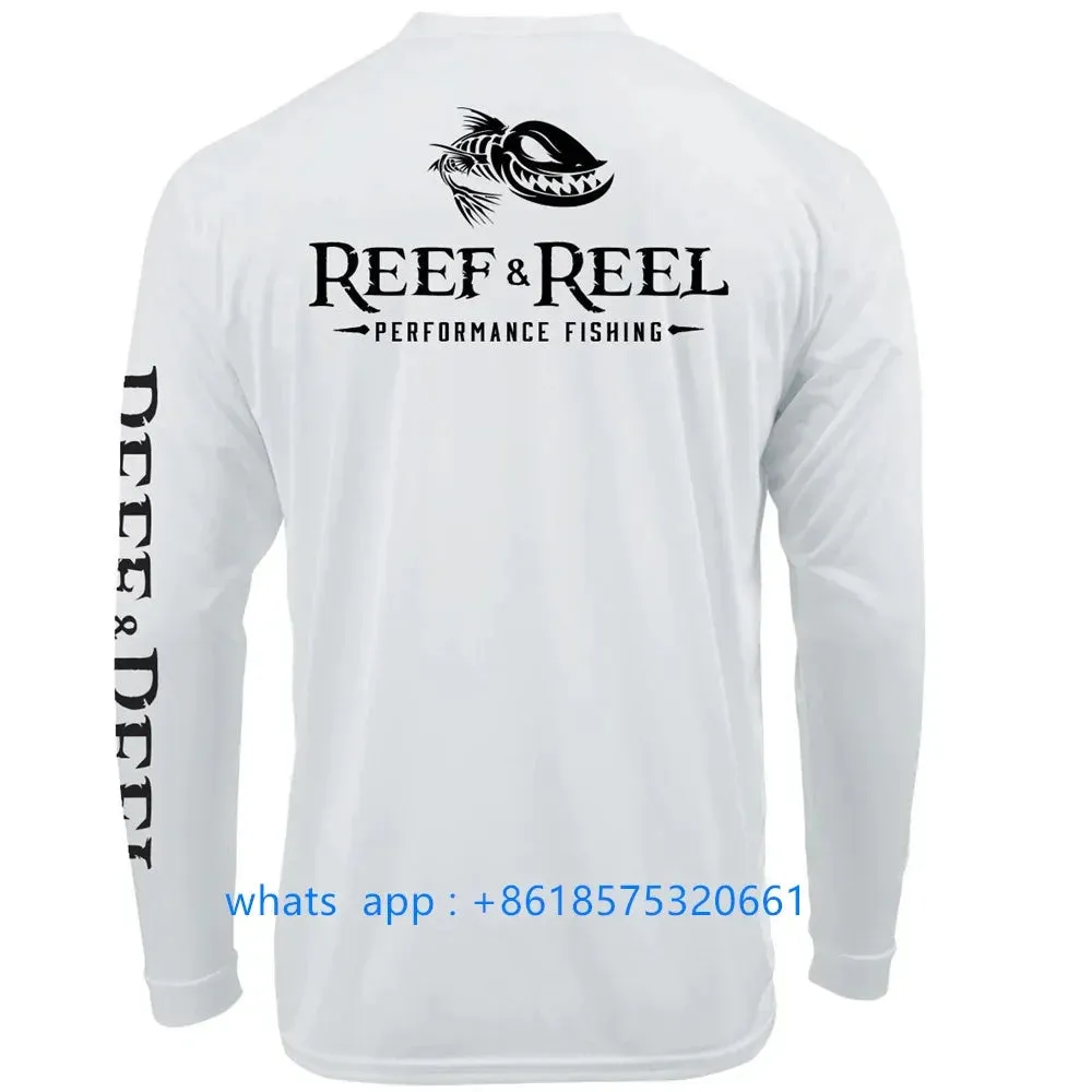 Reef&reel Men's Long Sleeve Fishing Performance Shirt: Sun Protection & Breathable Comfort