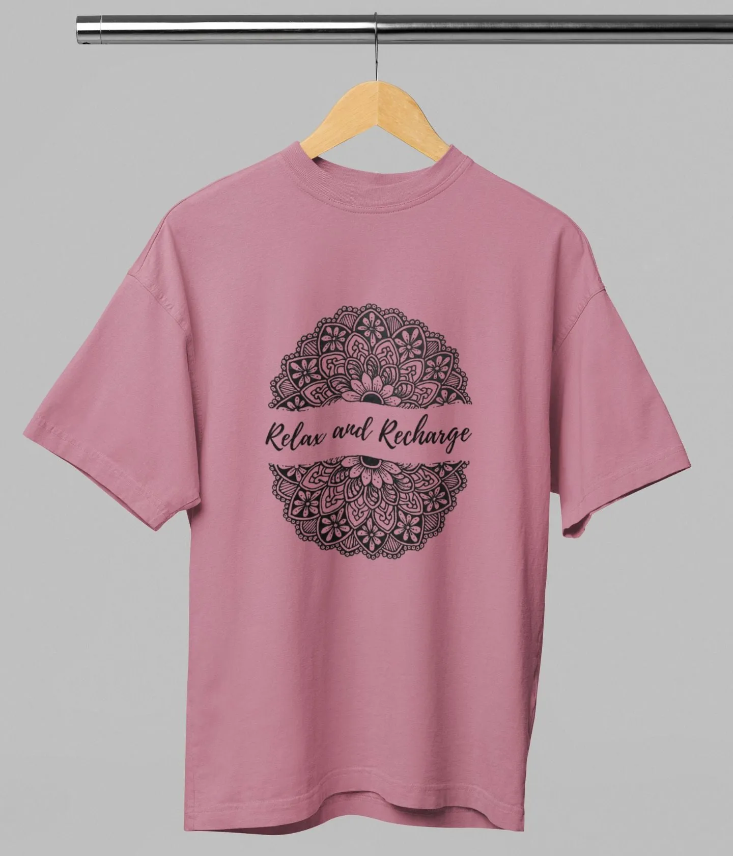 Relax And Recharge - Terry Oversized T-Shirt