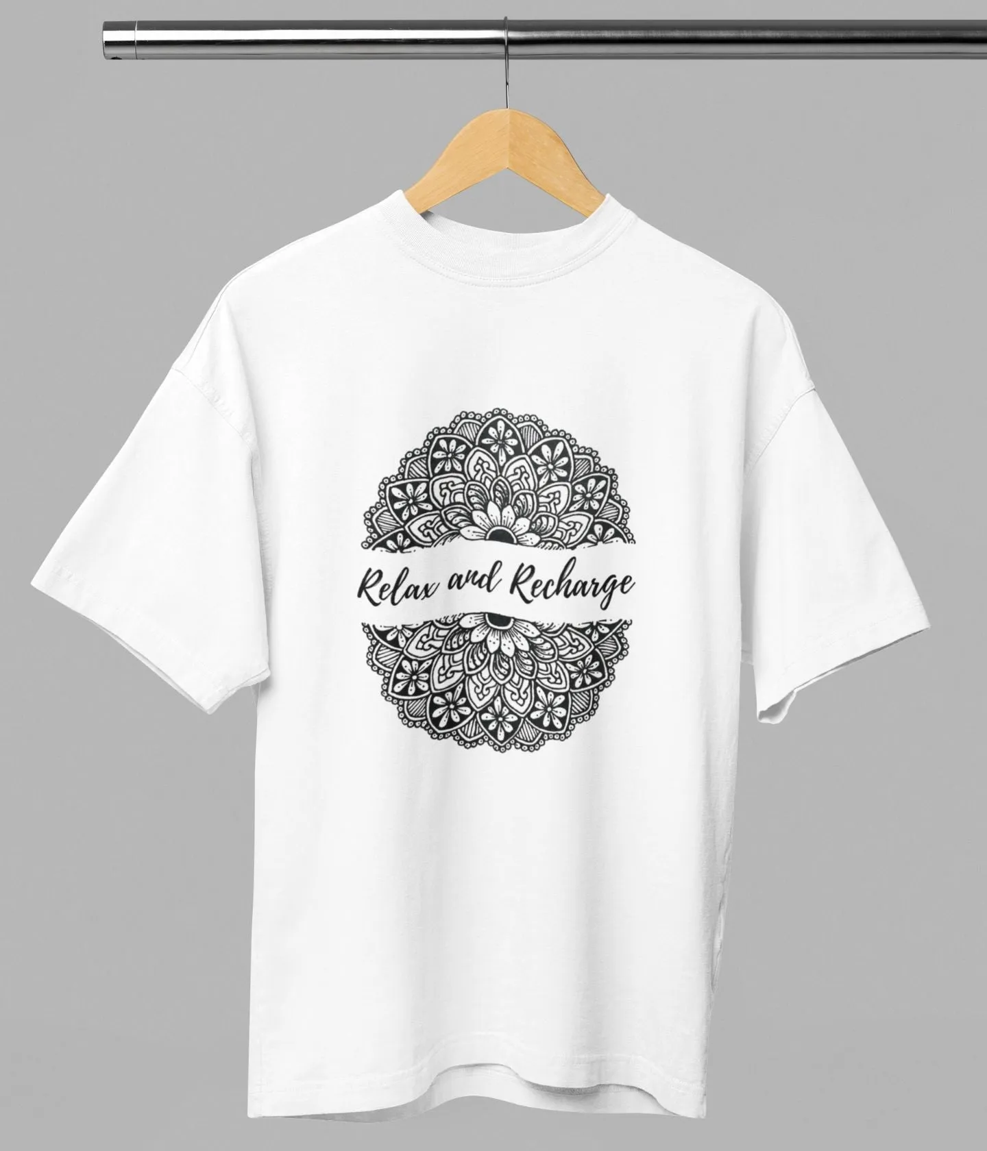 Relax And Recharge - Terry Oversized T-Shirt