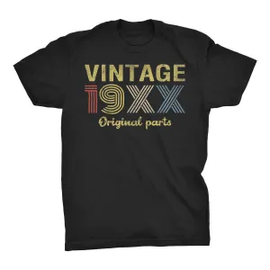 Retro Birthday - Vintage 19XX Original Parts - Choose The Date