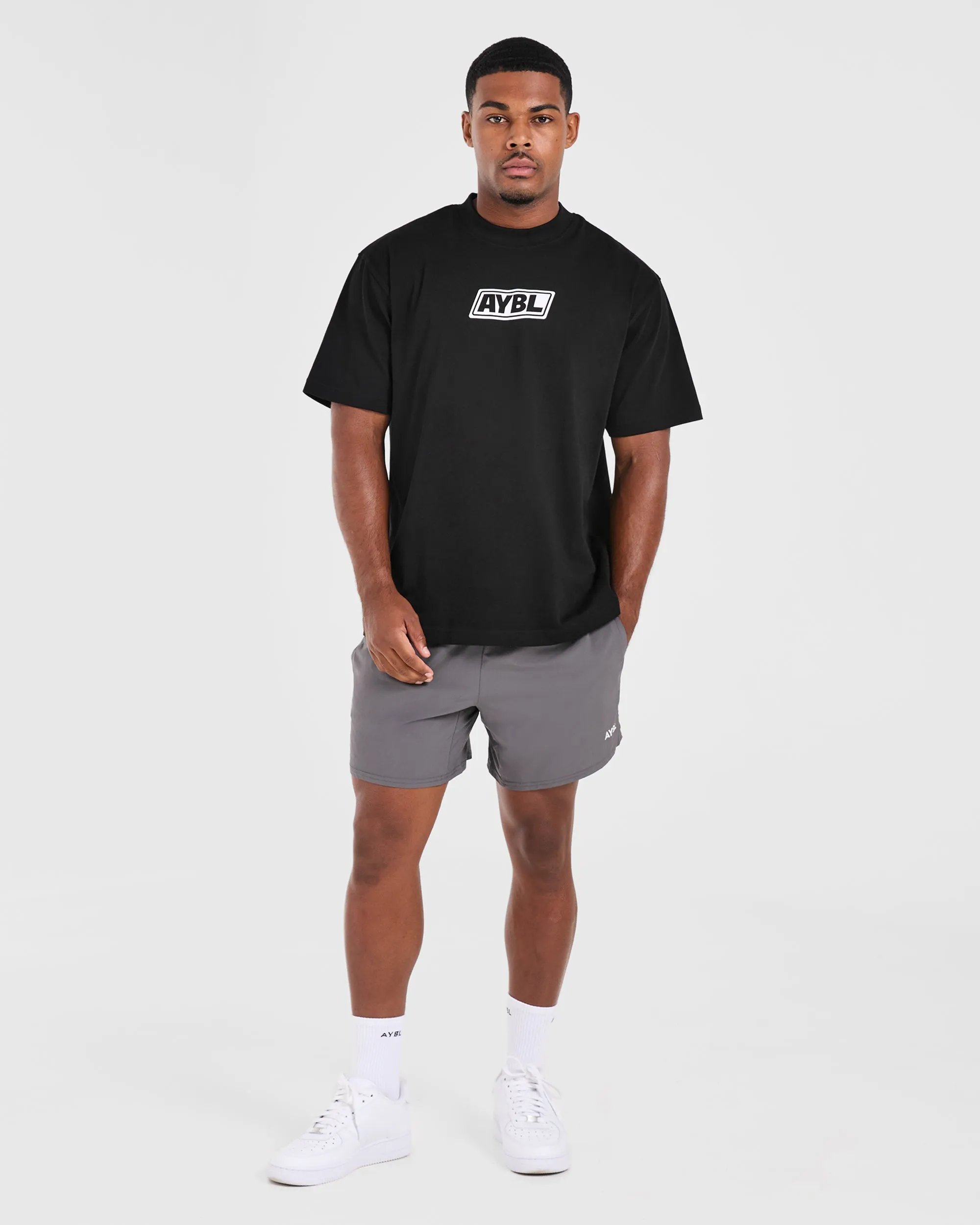 Retro Oversized T Shirt - Black