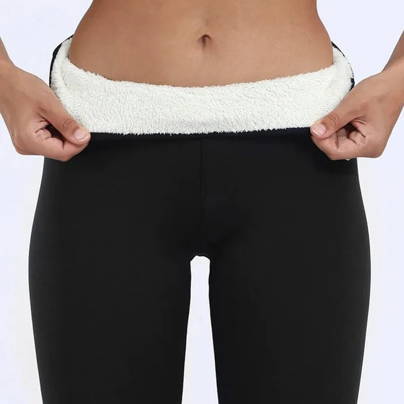 Rillie - High-waisted comfort leggings in thick velvet