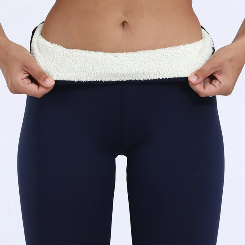 Rillie - High-waisted comfort leggings in thick velvet