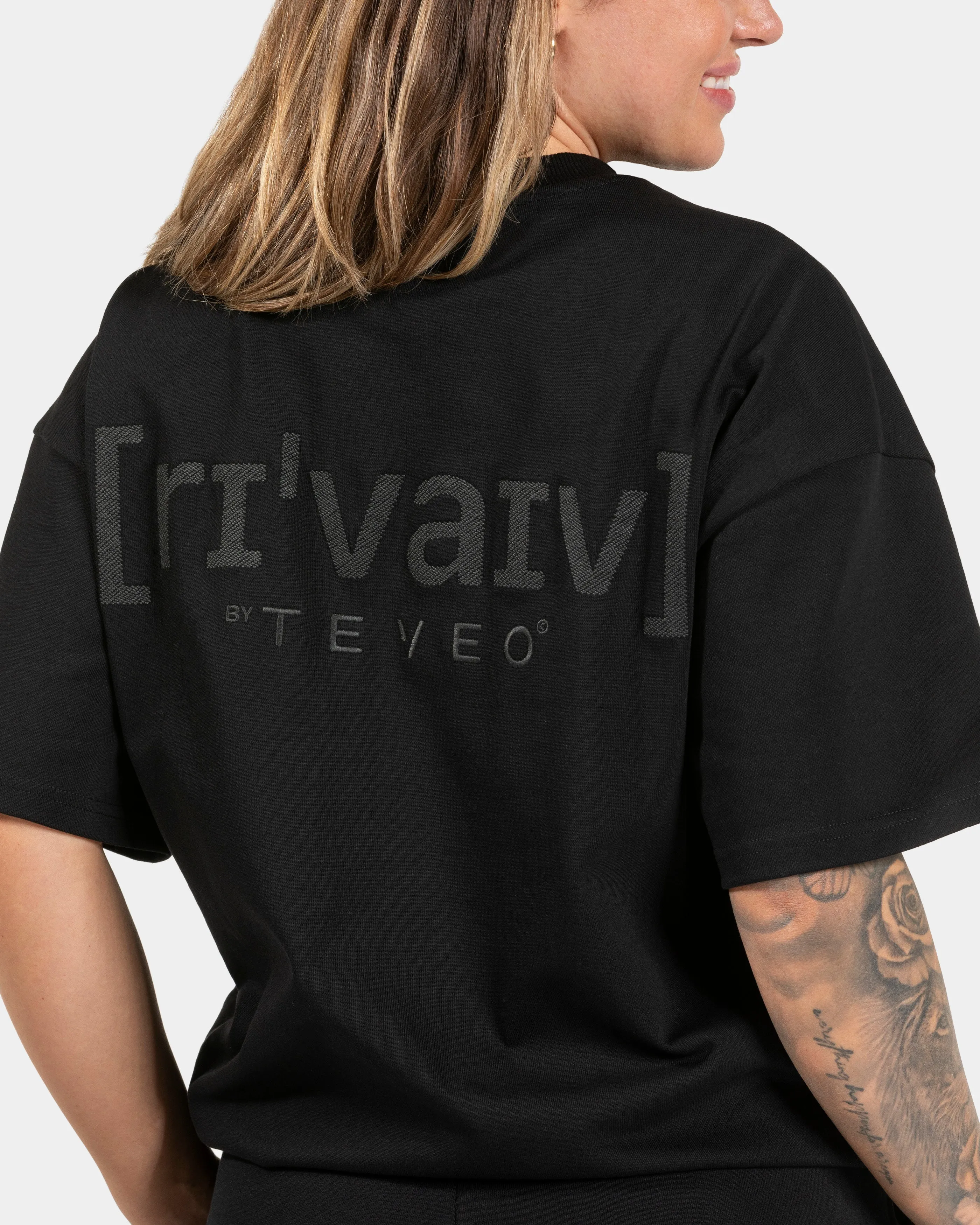 RI’VAIV Oversized T-Shirt Women "Schwarz"