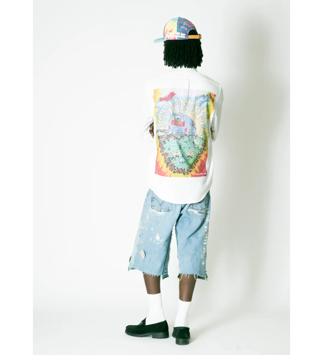 ROAD TRIP BUTTON-DOWN SHIRT WHITE XL