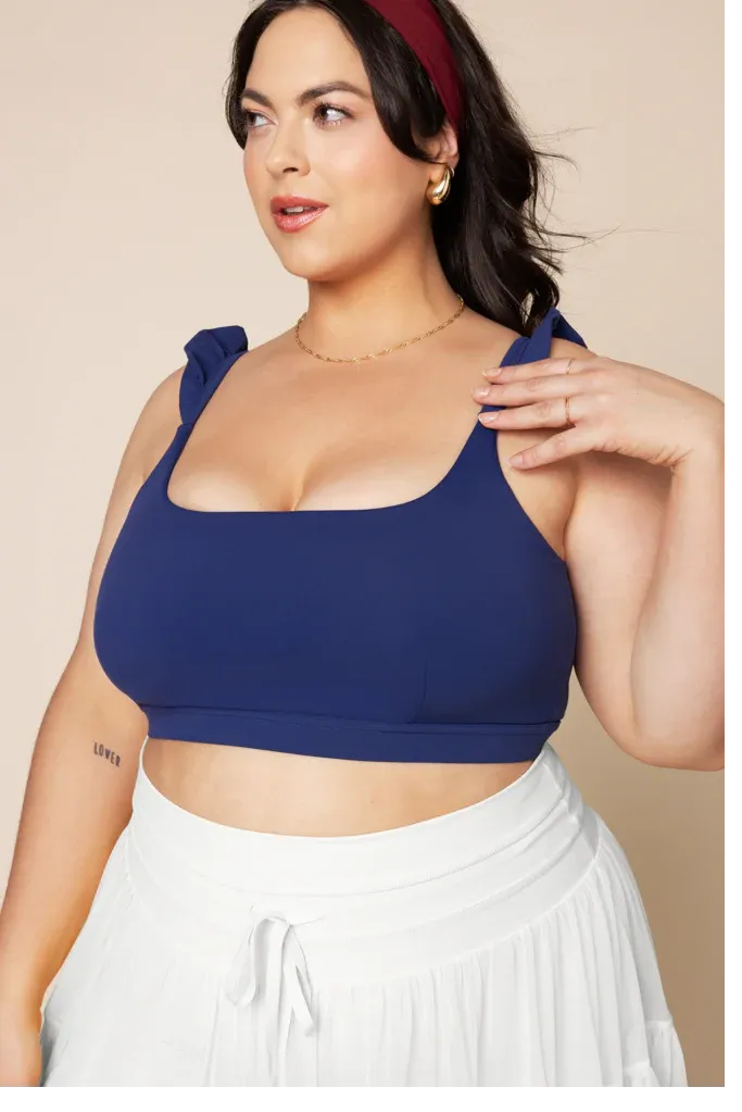 Romance Ruffle Bra - Sapphire