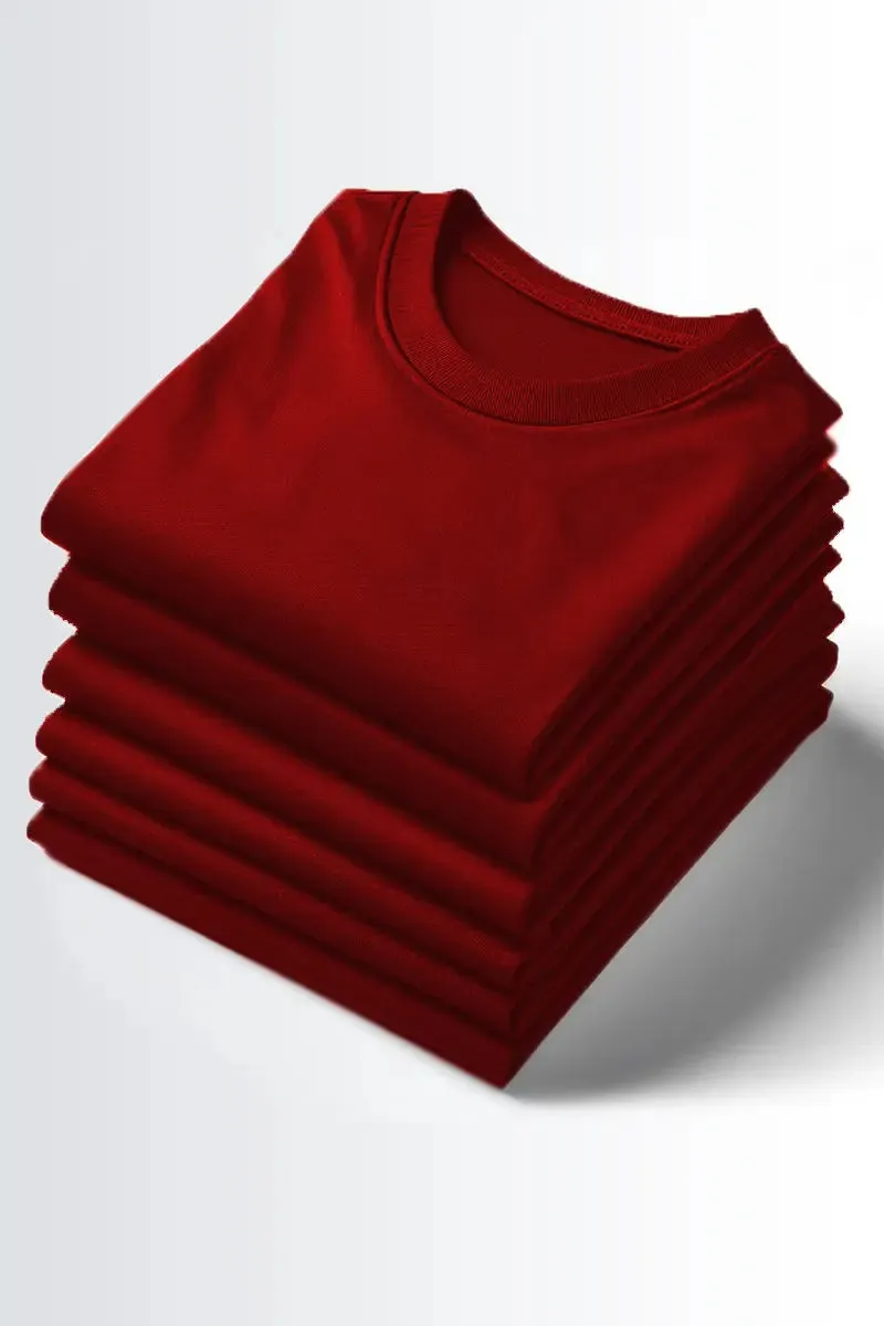 Round Neck T-Shirt - Pack of 6