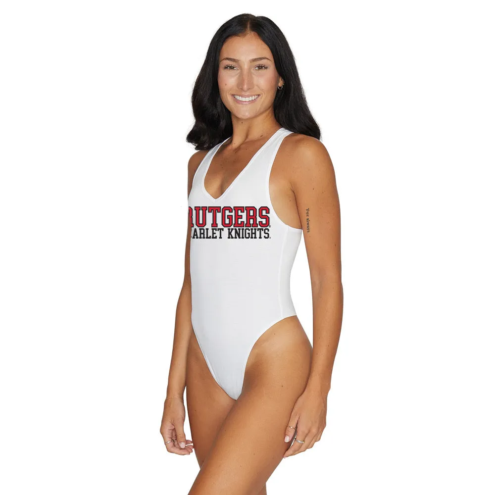 Rutgers White Bodysuit