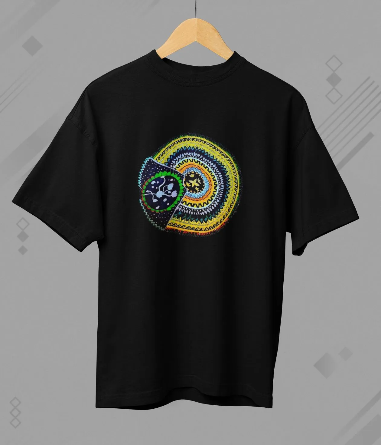 Sacred Spin - Terry Oversized T-Shirt - Dark
