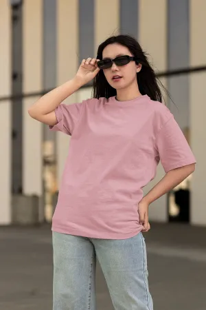 Salmon Pink Oversized Fit Unisex T-Shirt