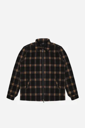 SHIRT ZIP FEELER CHECK NAVY/DUNE