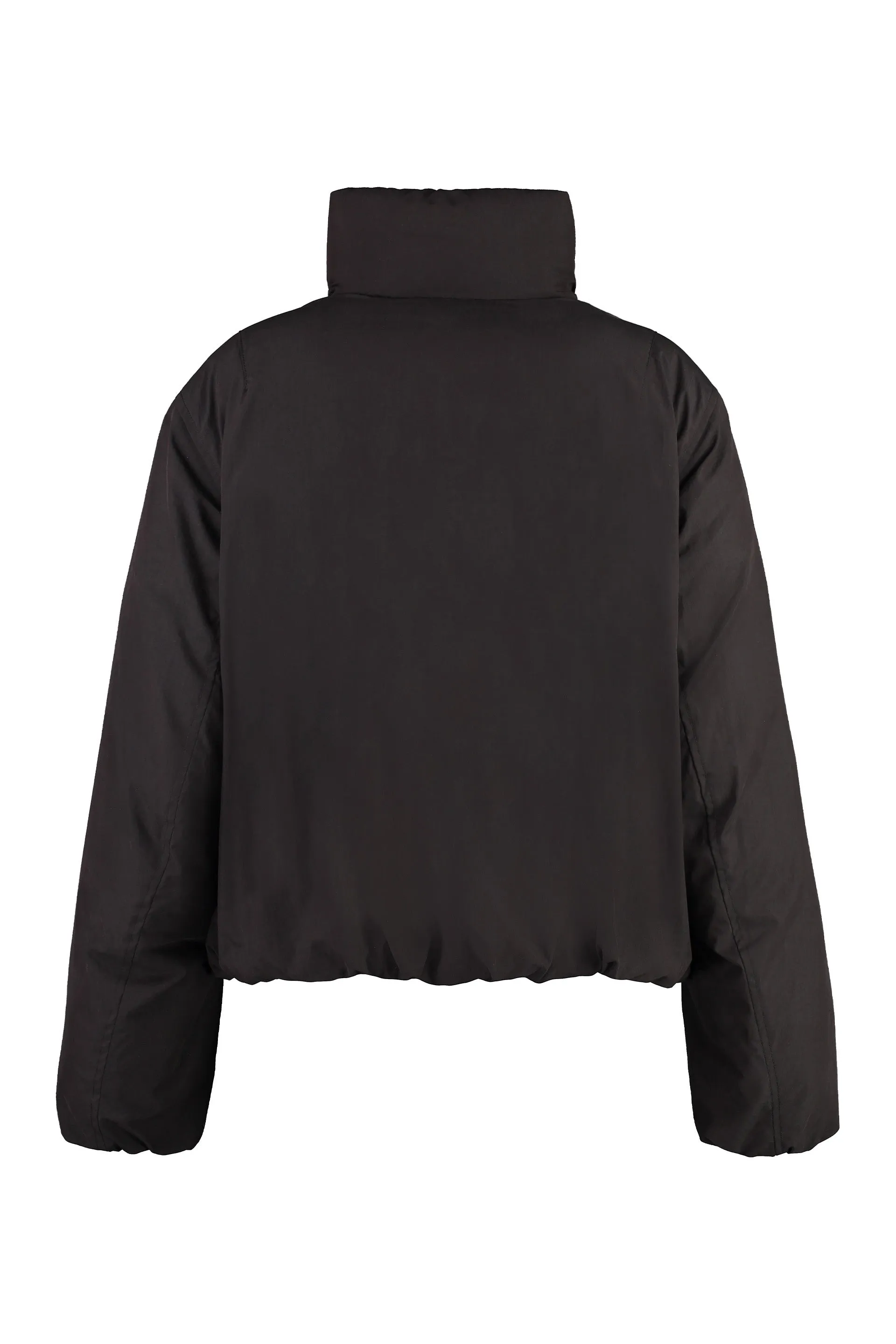 short down jacket Gathered techno fabric down jacket