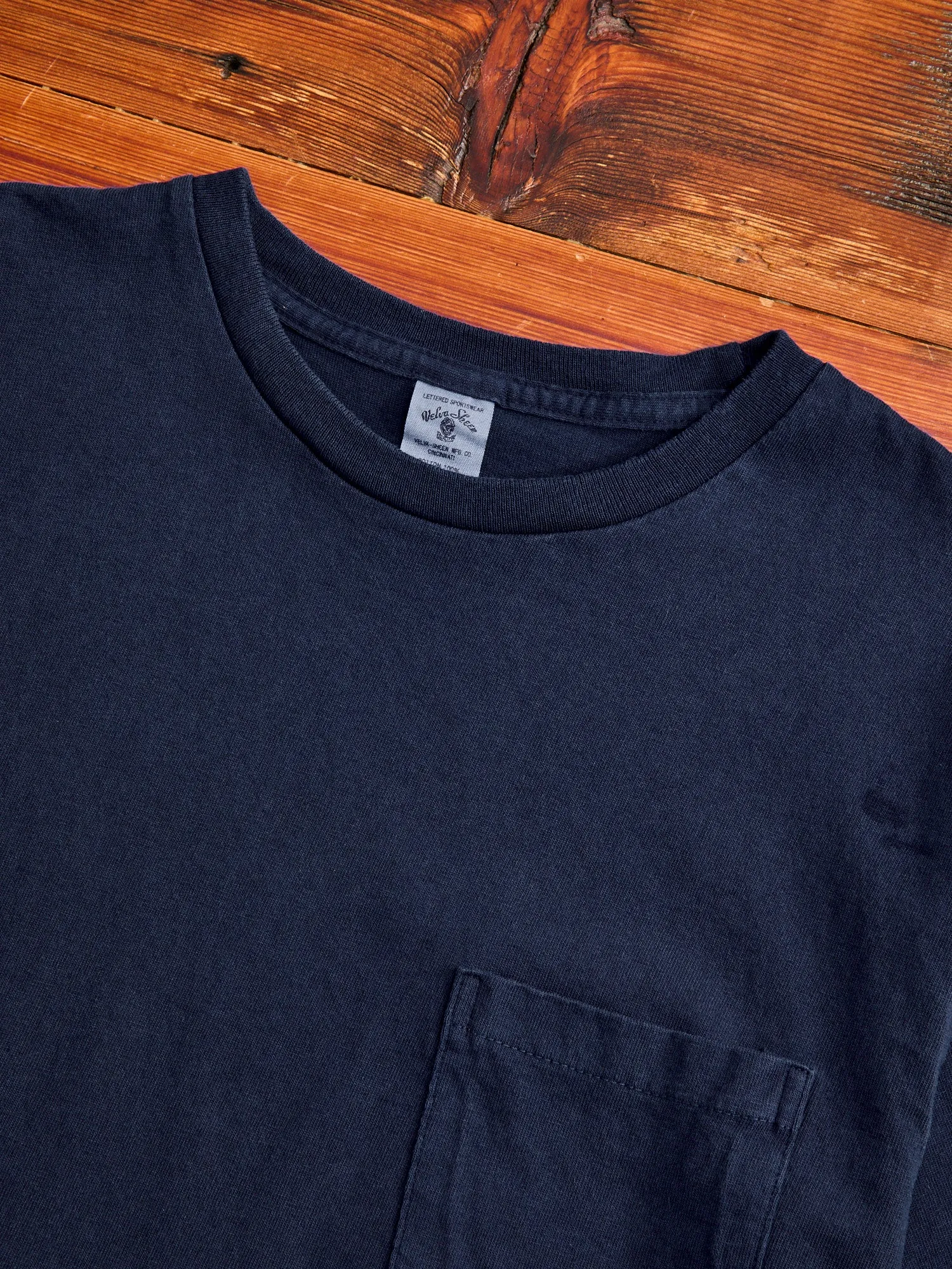 Short Sleeve Crew Tee in Blue Indigo