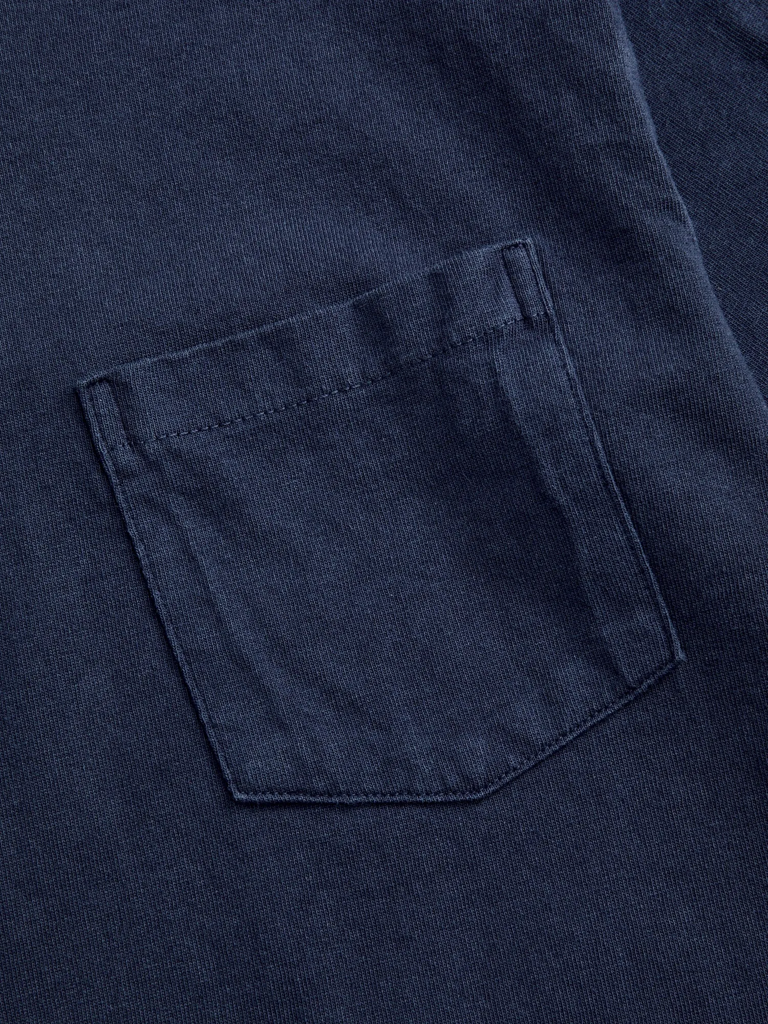 Short Sleeve Crew Tee in Blue Indigo