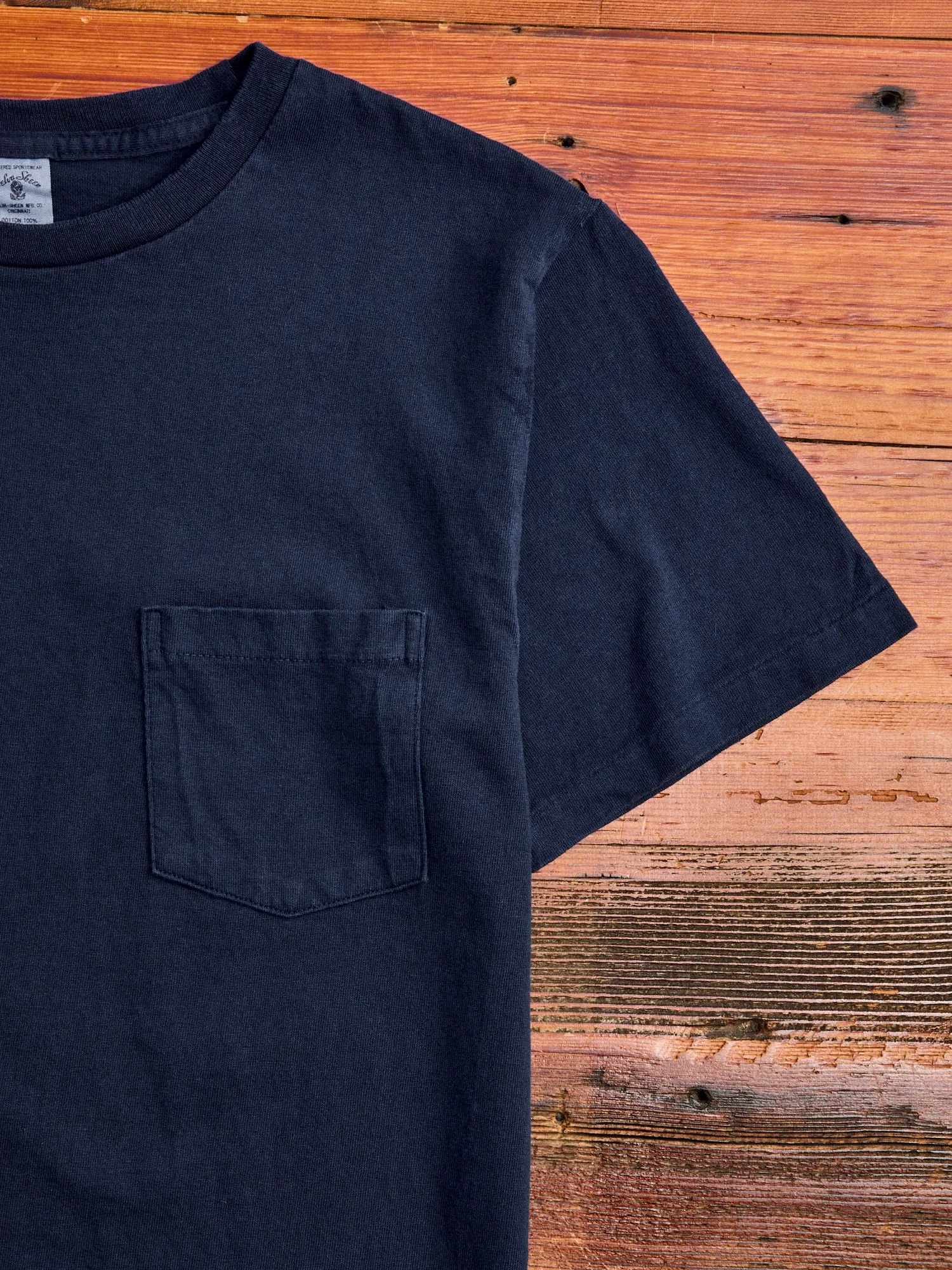 Short Sleeve Crew Tee in Blue Indigo