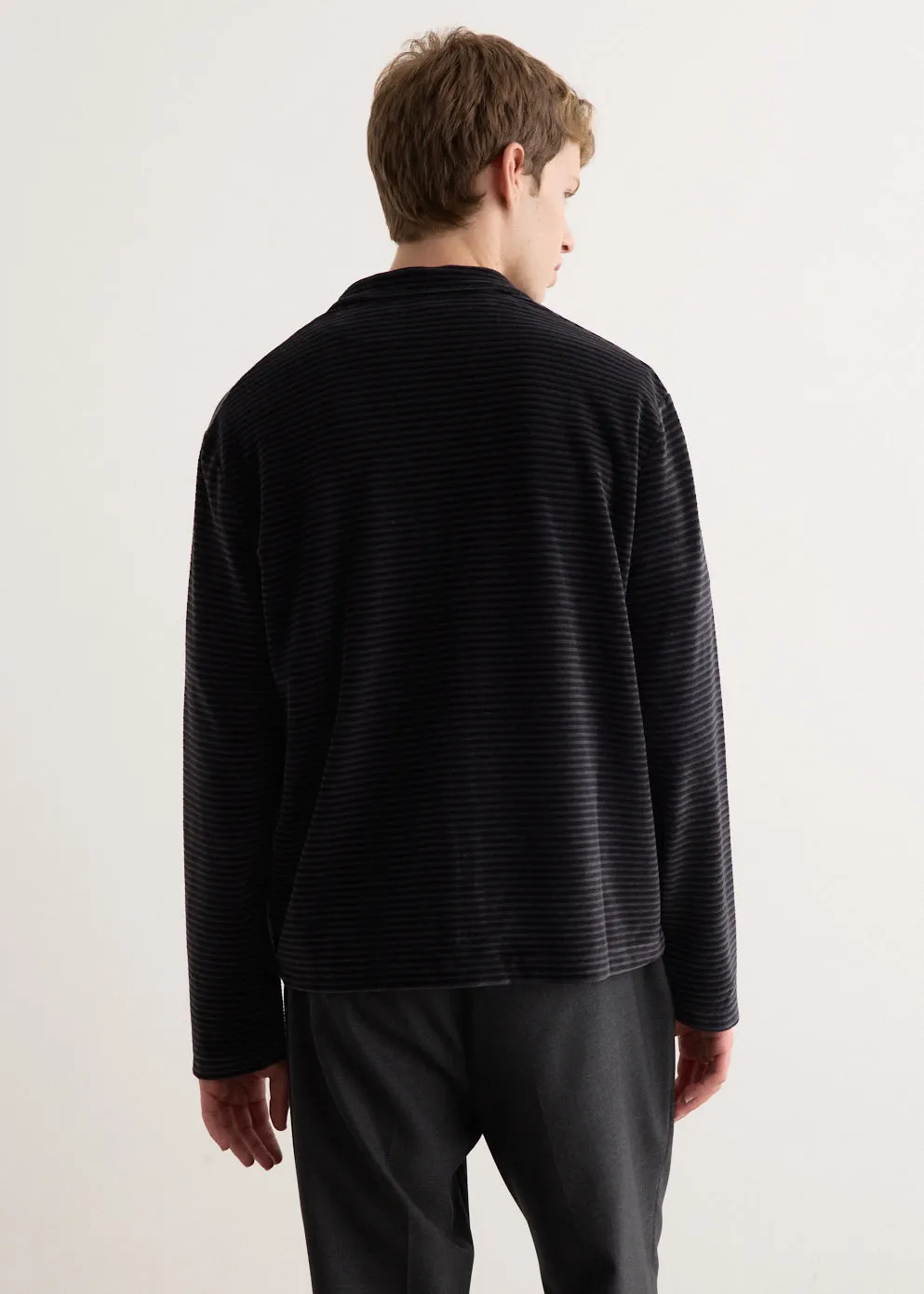 Shrunken Full Zip Polo