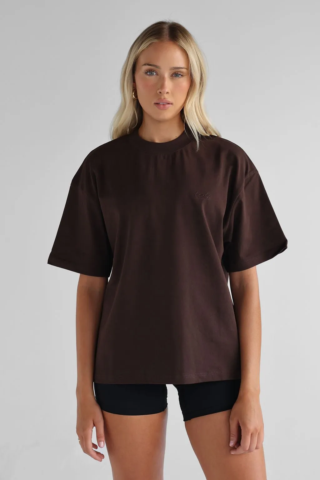 Signature Boyfriend Tee - Chocolate