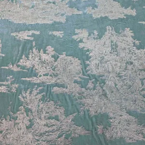 Silk Velvet, Gold Foil on Mint