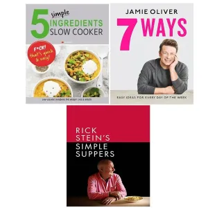 Simple Suppers (HB), 7 Ways (HB), 5 Simple Ingredients Slow Cooker 3 Books Set