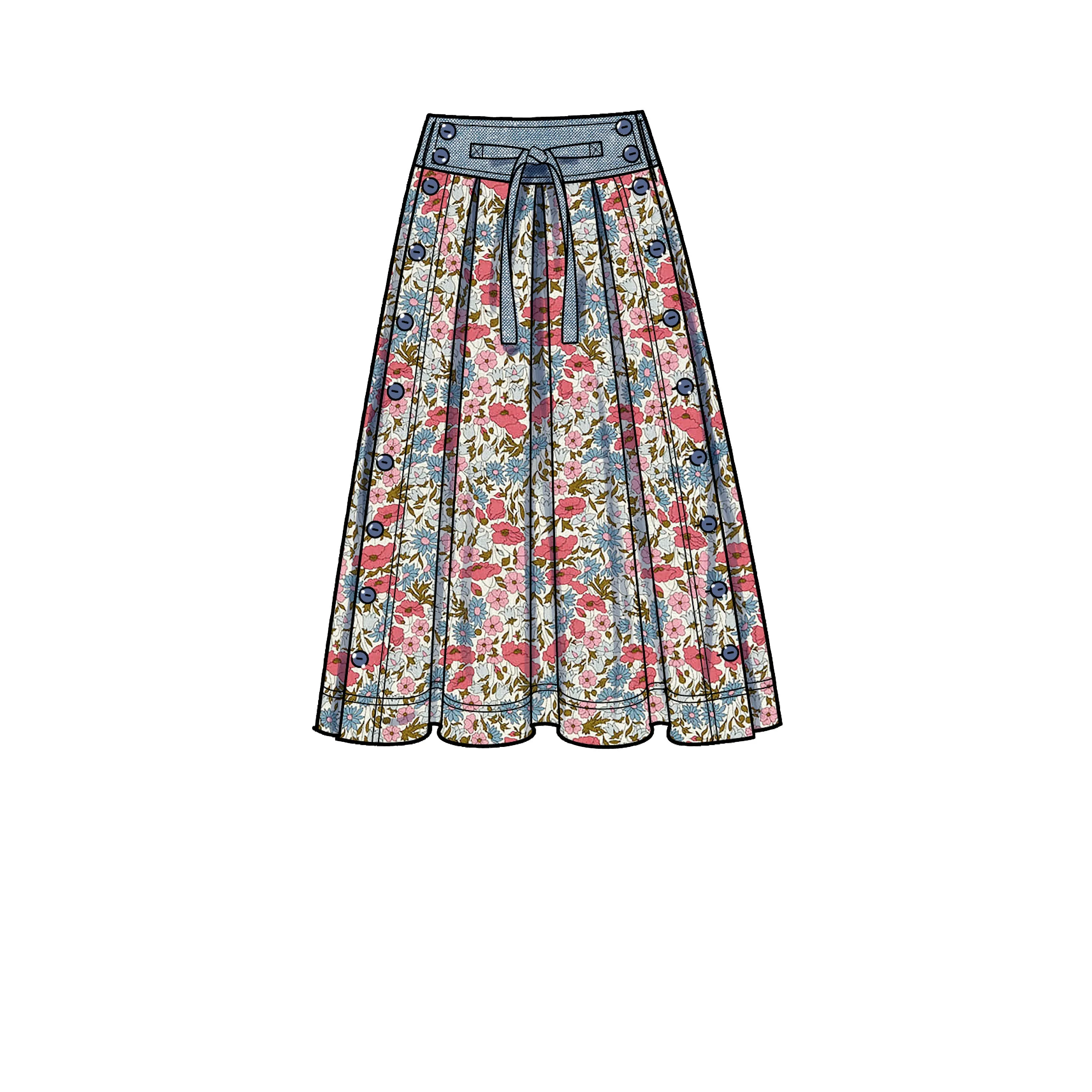Simplicity Pattern 9377 Misses Flared Skirts