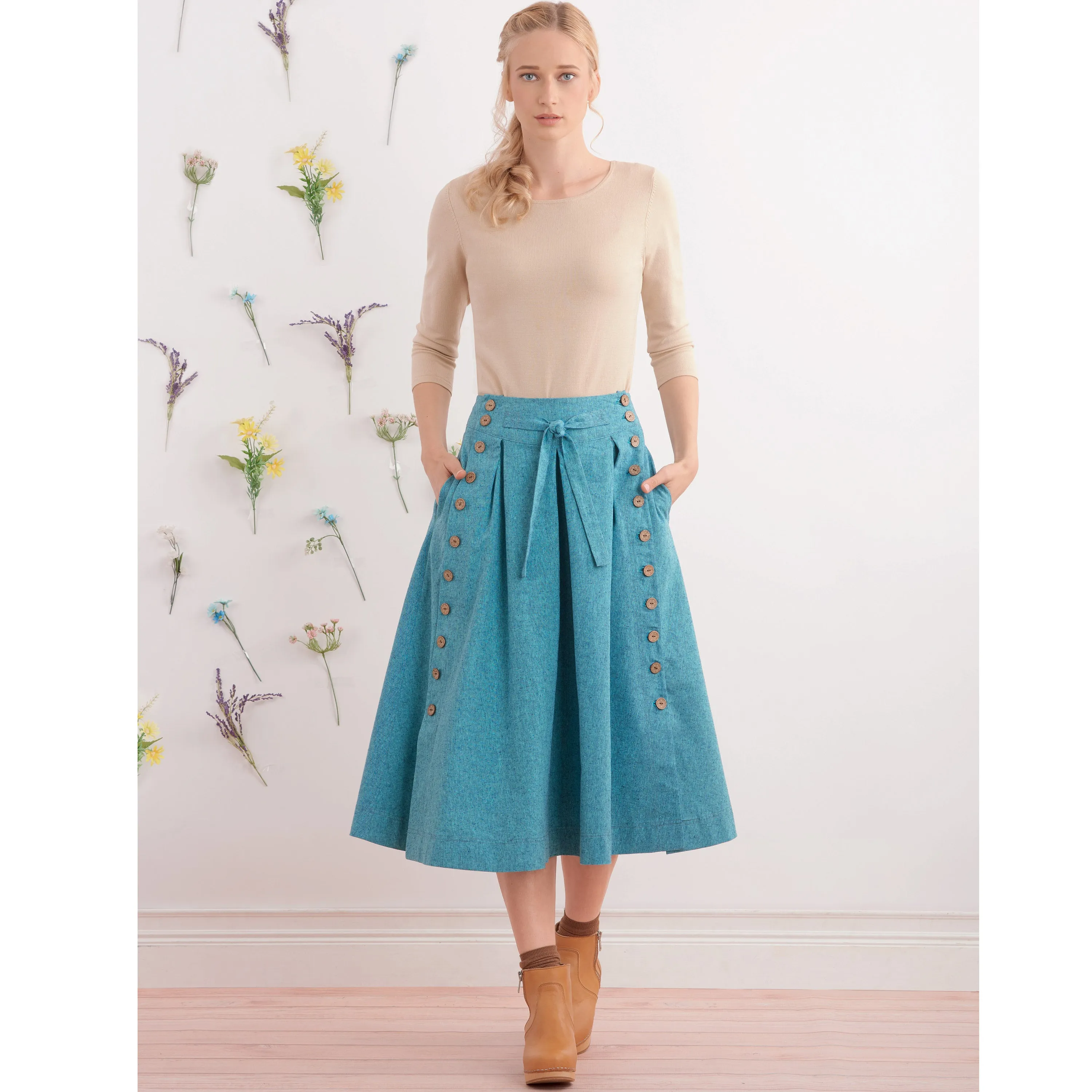 Simplicity Pattern 9377 Misses Flared Skirts