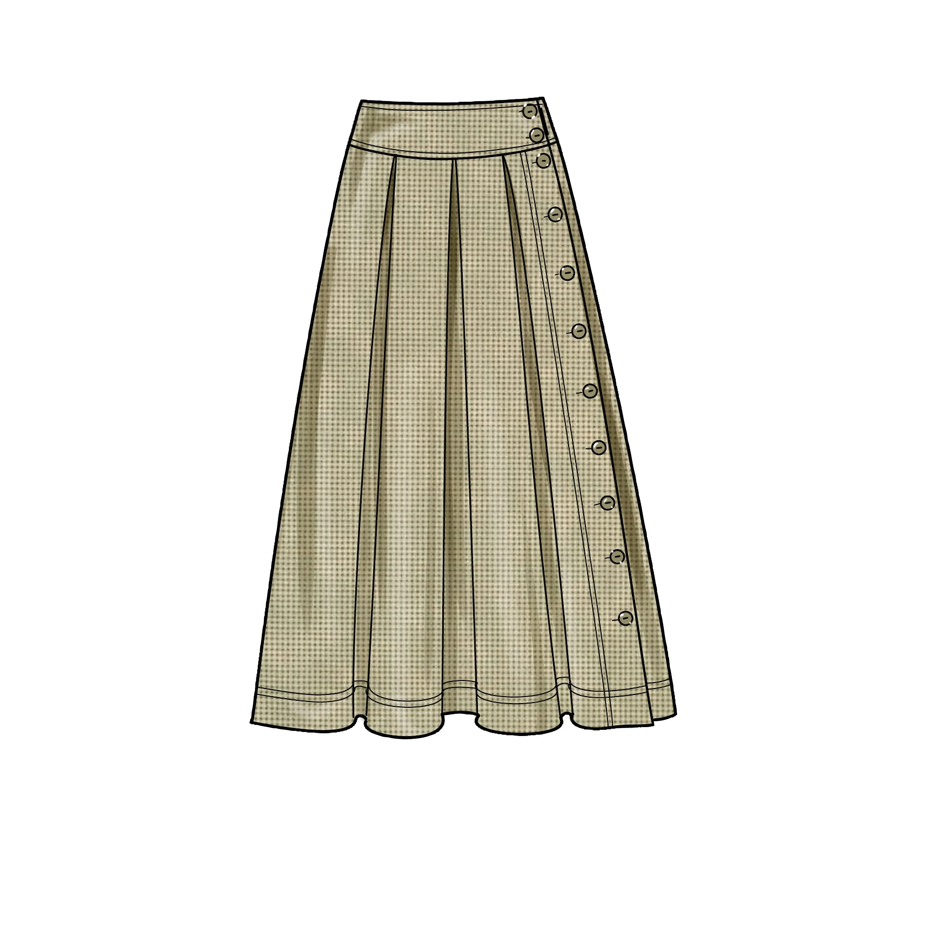 Simplicity Pattern 9377 Misses Flared Skirts