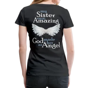 Sister Amazing Angel Women’s Premium T-Shirt (CK1483)