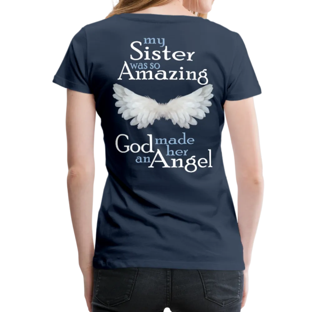 Sister Amazing Angel Women’s Premium T-Shirt (CK1483)